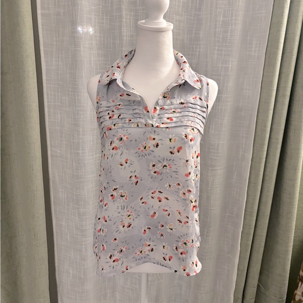 Lauren Conrad LC Women’s Top Blouse Pullover Sleeveless Lightweight Size XS - Picture 4 of 7